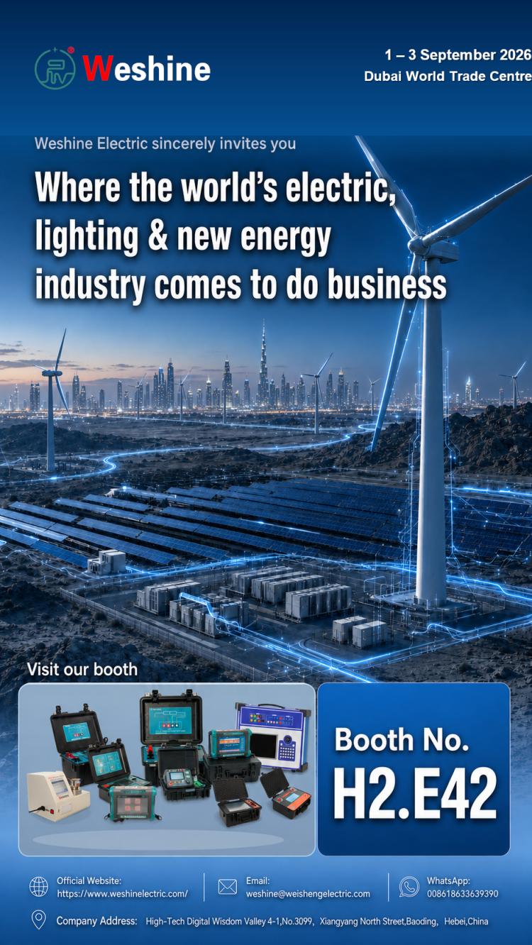 Weshine Electric exposera au Middle East Energy 2026 à Dubaï